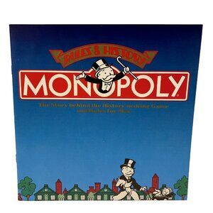 Monopoly Deluxe Anniversary Edition 1984 The Story Behind The History Rule Book